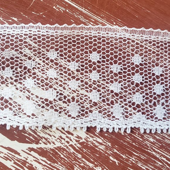 Vintage Lace Trim - Dotted Swiss 1" x 10 Yards - Picture 1 of 7